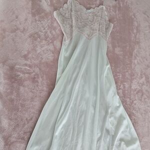 Elegant Lace Trim Slip Dress